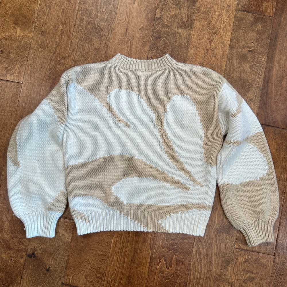 Mén Renn Farren Intarsia Anthropologie Designer Knit Sweater XS Wool Blend Boho - Picture 4 of 10